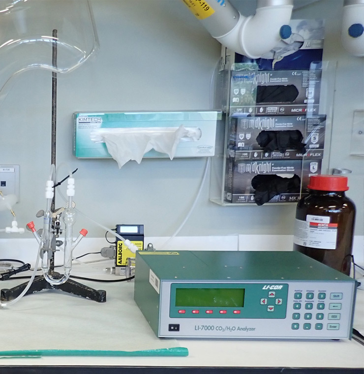 Appareil de mesure du carbone inorganique dissous (Li-7000)